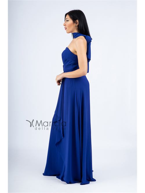 Abito lungo con scollo a cuore MARICLA ELEGANCE | JC34356ROYAL